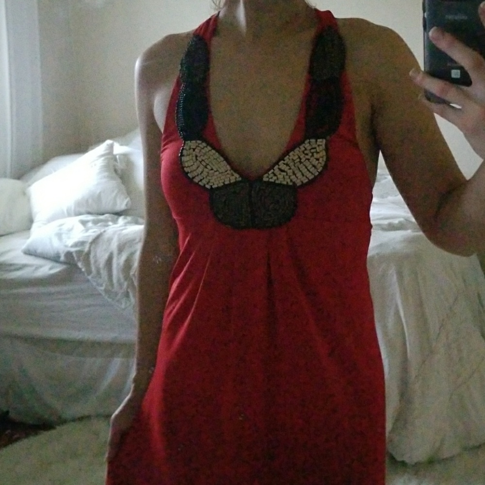 Beautiful red maxi dress